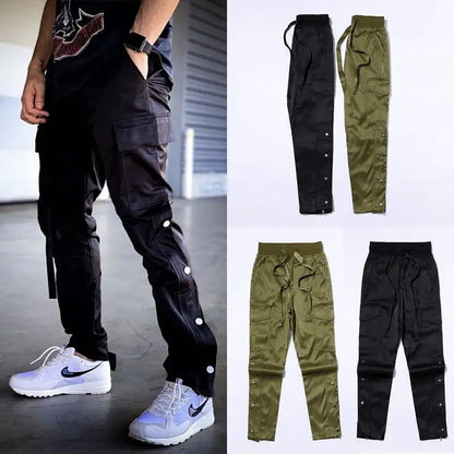 Men's Cargo Pants with Velcro Closure
