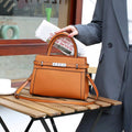 Small Square Genuine Leather Shoulder Bag