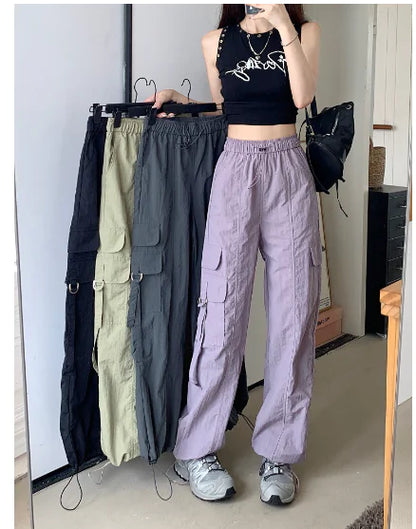 Loose Fit Cargo Pants for Women