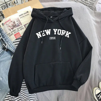 Autumn Velvet Hoodies with NY Touch