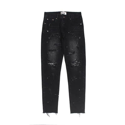 Occidental High Street Black Ripped Jeans for Men