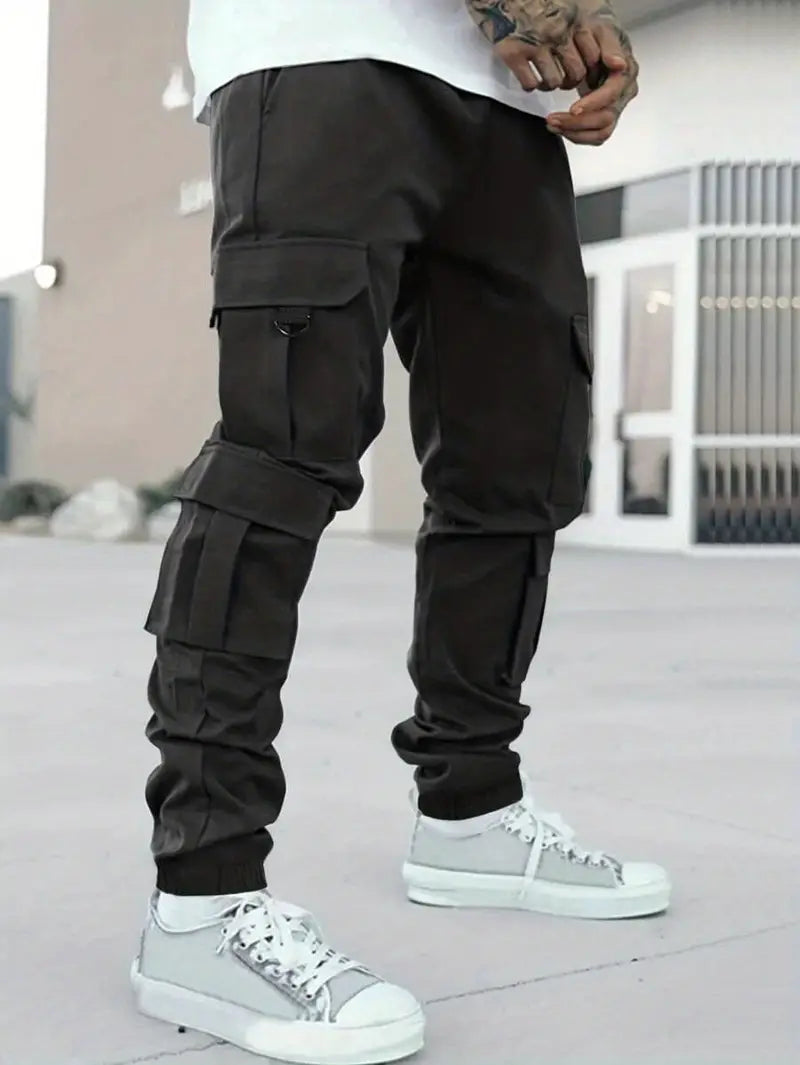 Stylish Men's Oversized Cargo Pants with Pockets