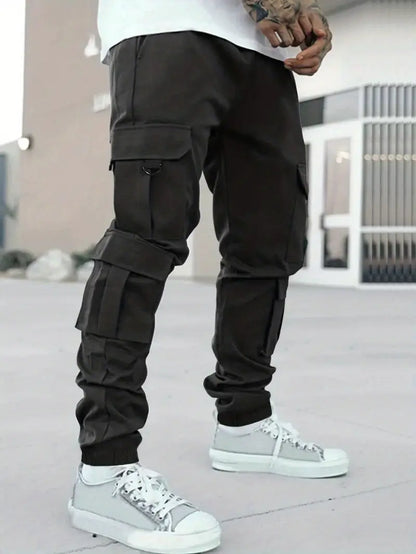 Stylish Men's Oversized Cargo Pants with Pockets