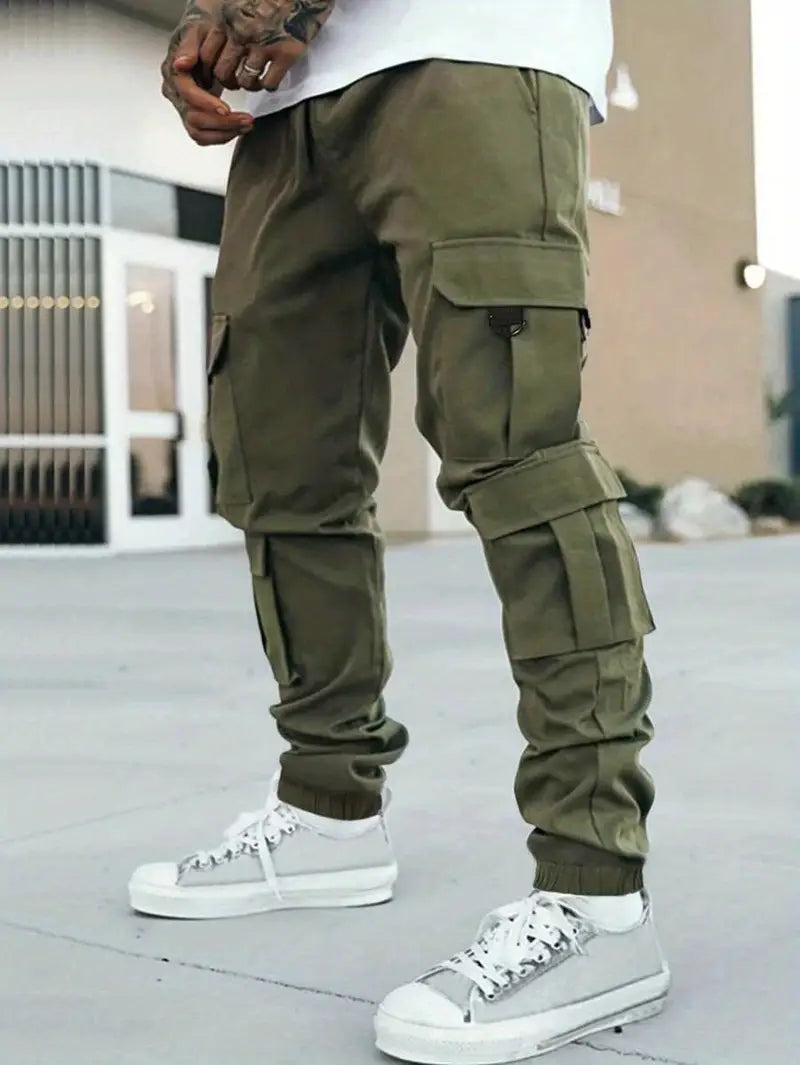 Stylish Men's Oversized Cargo Pants with Pockets
