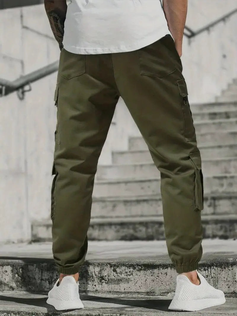 Stylish Men's Oversized Cargo Pants with Pockets