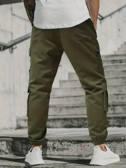 Stylish Men's Oversized Cargo Pants with Pockets