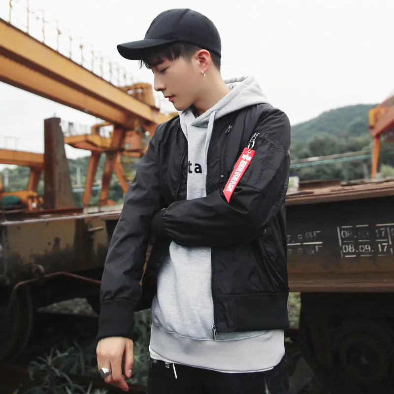 Pilot Jacket, Baseball Jacket, Men's Casual Outerwear