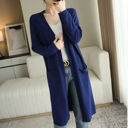 Chic Long Knit Cardigan