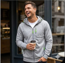 Men Hoodie Cotton Jacket