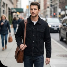 2022 Fall Oversized Denim Jacket for Men