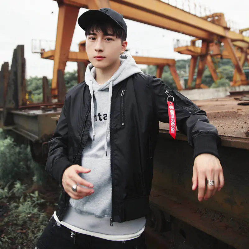 Pilot Jacket, Baseball Jacket, Men's Casual Outerwear