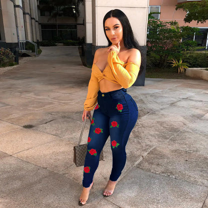 Women's Jeans Pants - Foreign Trade Fashion Apparel