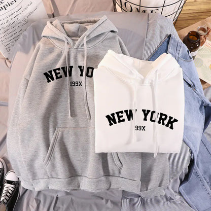 Autumn Velvet Hoodies with NY Touch