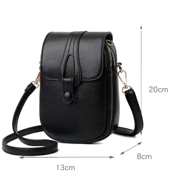 Vertical Single Shoulder Large Capacity Vintage Crossbody Bag
