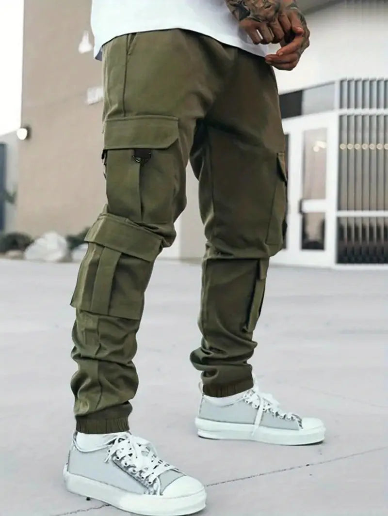 Stylish Men's Oversized Cargo Pants with Pockets