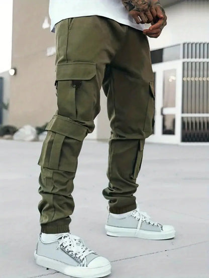 Stylish Men's Oversized Cargo Pants with Pockets
