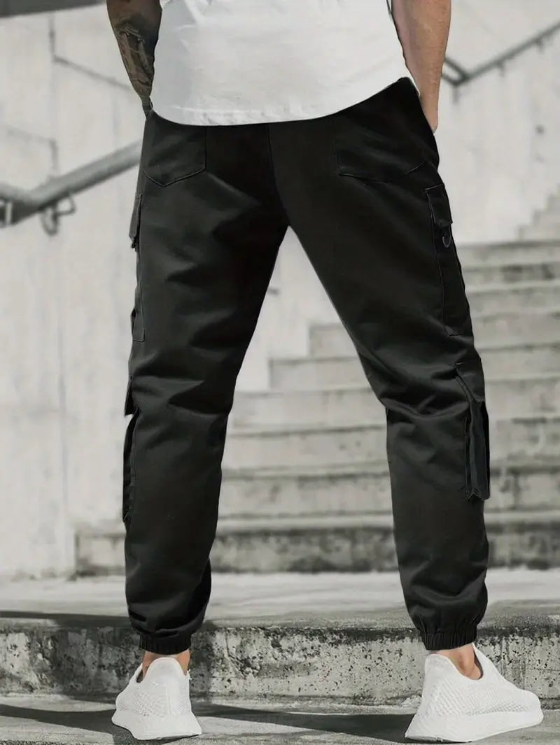 Stylish Men's Oversized Cargo Pants with Pockets