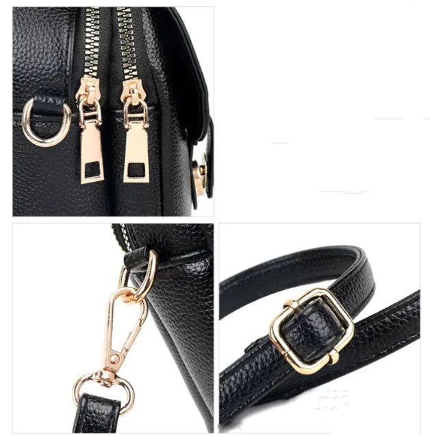 Vertical Single Shoulder Large Capacity Vintage Crossbody Bag