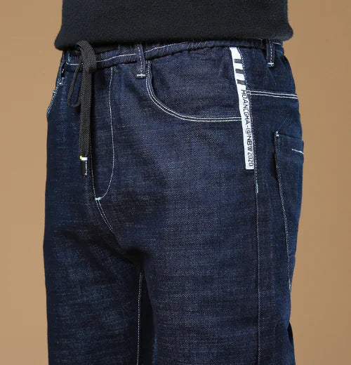 Loose Harem Stretch Jeans for Men