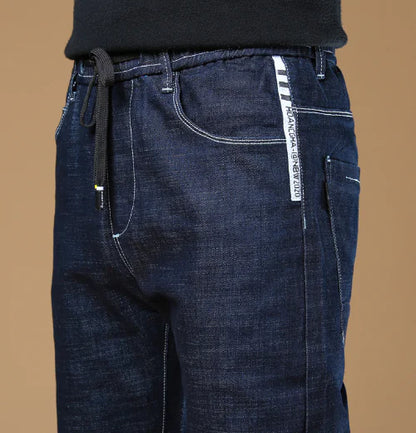 Loose Harem Stretch Jeans for Men