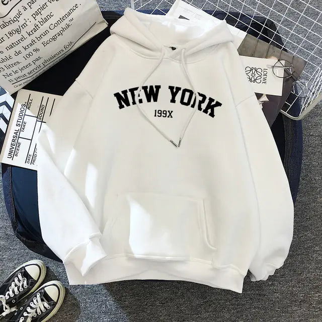 Autumn Velvet Hoodies with NY Touch