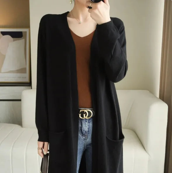 Chic Long Knit Cardigan