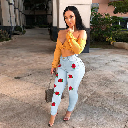 Women's Jeans Pants - Foreign Trade Fashion Apparel