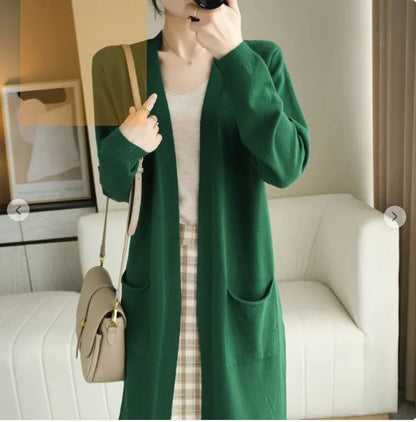 Chic Long Knit Cardigan